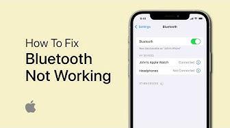 'Video thumbnail for How To Fix Bluetooth Not Working / Connecting on iPhone'