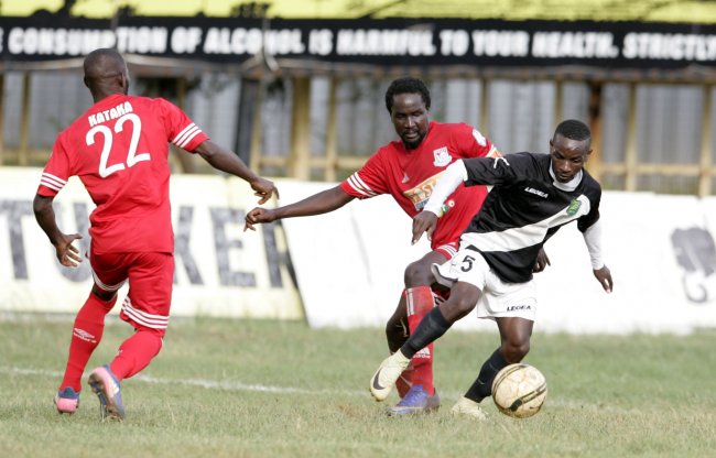 Michael Madoya in a previous match against Posta Rangers. He provided an assist to the first goal by Zoo Kericho against Thika United. (SNA. File Photo)