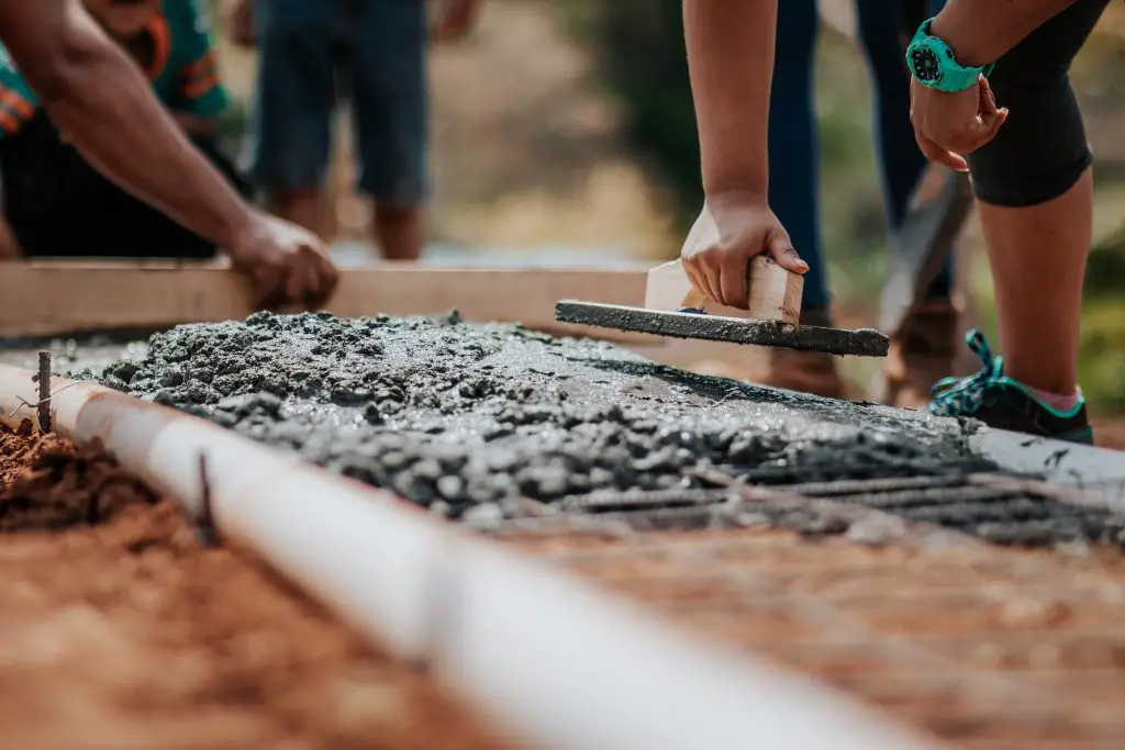 How many of concrete in a yard