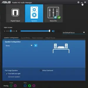hd realtek audio manager windows 10