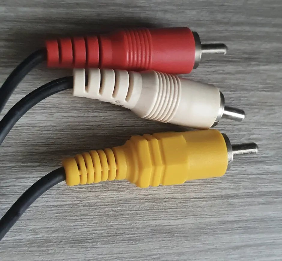 What is the red, yellow, white cable?