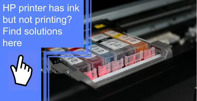 hp printer has ink but not printing