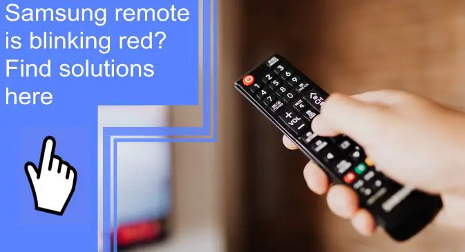 my samsung remote is blinking red